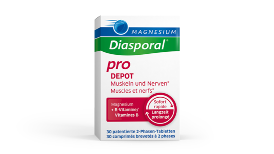 Magnesium-Diasporal® Pro DEPOT Muscles et nerfs, comprimés bicouche